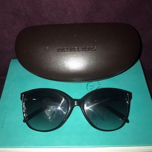 Black Michael Kors sunglasses with case